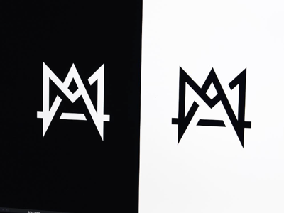 M + A logo design and black brand branding design designer graphic illustrator logo logos monogram white