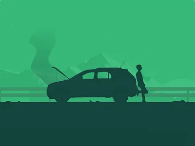 Reforestum adobe brush brushes car forest green illustration mountain photoshop shadow texture wacom