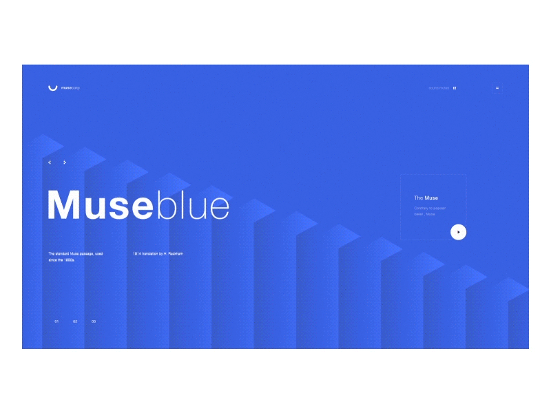 Musecorp-clrs design inspiration interaction lookbook portfolio portfolio ui transition ui