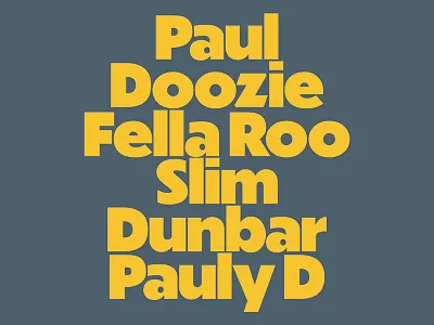 who dat branding cj type nicnames dunbar logotype type