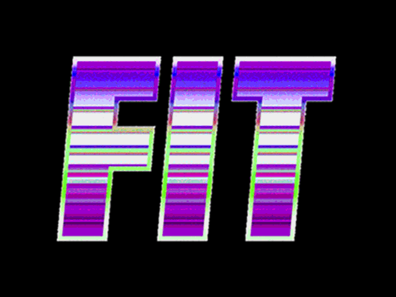 FIT - Video Game Variation animation color gif logo logotype texture type typography