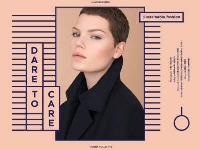 Stories Collective - Dare to Care editorial fashion design grid layout playful