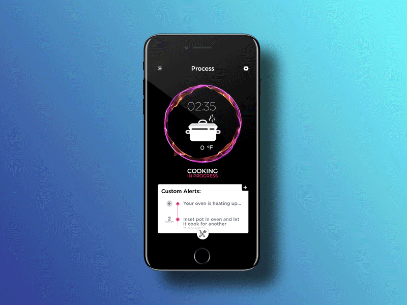 Cooking App timer cooking countdown timer ui