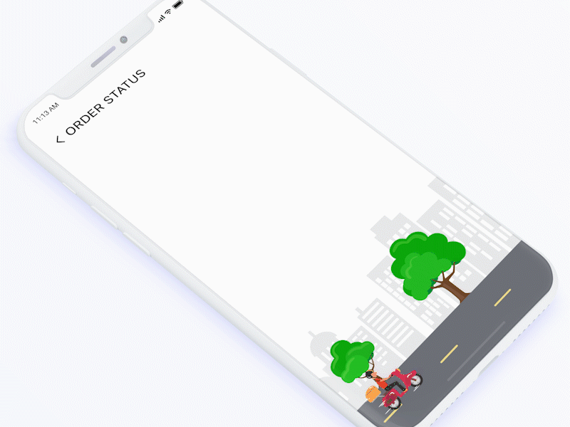 Parcel tracking Concept animation app ios iphone x map mobile onboarding ordering parcel tracking uiux