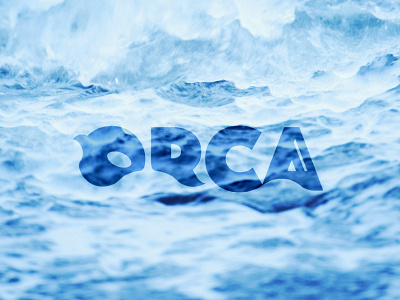 Orca blue design edinburgh font ocean orca scotland type typography water