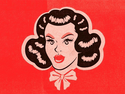 Alison 50s illustration pinup pinup girl portrait retro retro illustration vintage vintage illustration