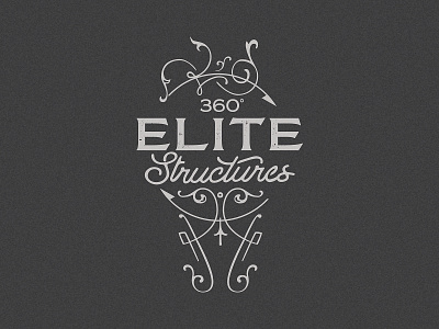 360 Elite Structures branding concept custom identity logo mark