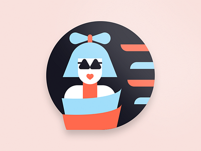 Atlis - Trendsetter badge branding cheese cute fun illustration neighborhood trendsetter wine