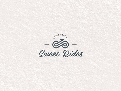 Sweet Rides Ebike Rental bikelogo branding gdaz hipster identity logomark minimalistic modern vintage