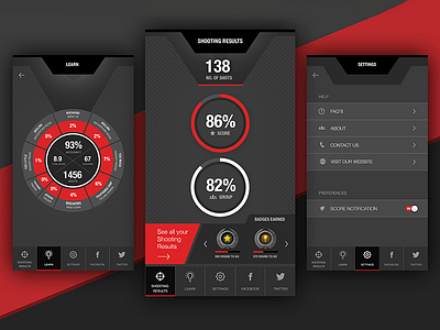 Digital Shooting app design digital shooting ui design user interface