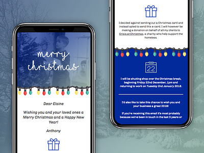 2017 Christmas E-card email email development html