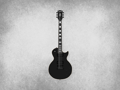 Beyond Oblivion guitar illustration illustrator les paul metal music trivium vector