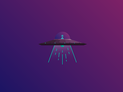 UFO alien gradient space ufo