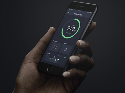 Weight Less iOS app app flat ios ui ux weight