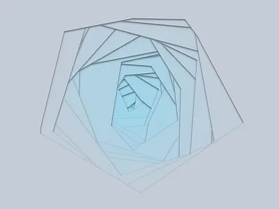 Glacial Meltwater abstract colors depth descent digital gradient