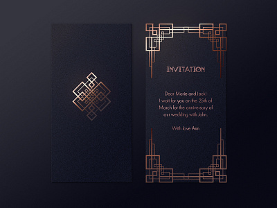 Art Deco invitation art deco geometric geometry gold invitation ornament pattern set vector vintage wedding