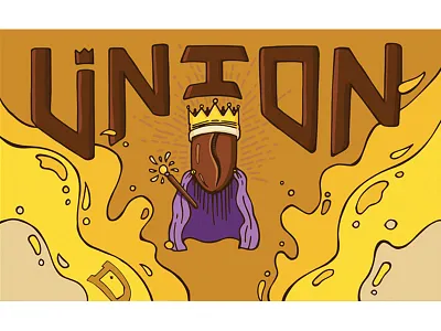 Union by Defiance Brewing Co. beer beer label coffee coffee beer craft beer illustration label