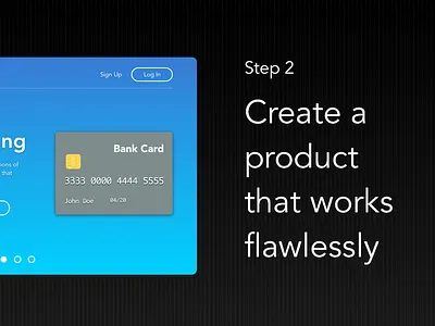 Launch Panel 2 b2b card landing page stripe webapp website