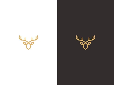 ELK logo art elk line logo