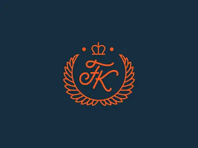 FK Monogram branding crest lettering logo monogram