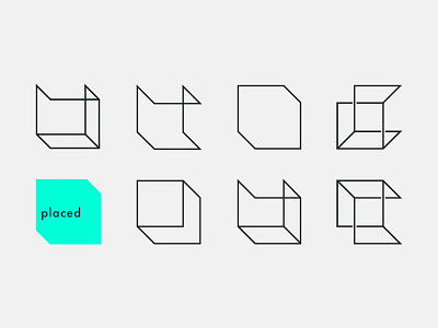 some variations cube lines space variations