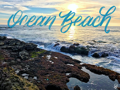 Ocean Beach, CA design graphic design handtype ipad lettering ipad pro lettering penmanship photography typography