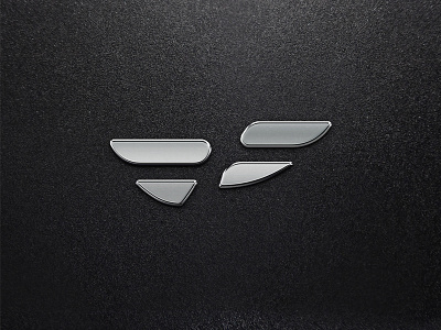 Bespoke Fitness Logo fitness logo mark metallic silver symbol wellness