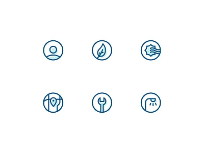 Icon System account circle company electric icon lines marketing navy system ui website