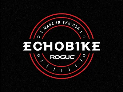 Echo Bike badge bike crossfit fitness gym logo rogue