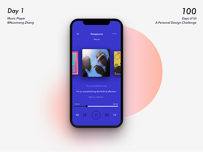 Music Player app ios music player ui