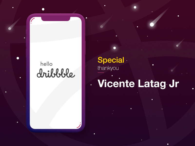 Example of Hello Dribbble
