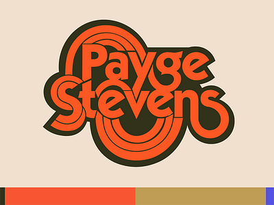 Logo color variation 70s 70s inspired burnt orange color variation groovy logotype orange retro retro colors vintage inspired wrangler