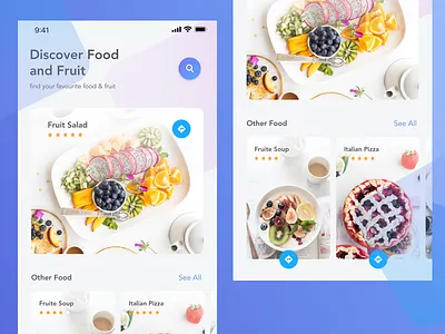 Resto Mobile Design debut ecommerce food landing mobile restaurant resto shop