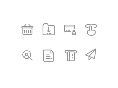 E-commerce & Shopping online icons business commerce e commerce icon line marketing online shopping icon