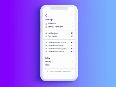 Profile Setting #dailyui Day 7 design profile setting ui user interface ux