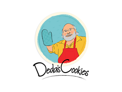 Deda's Cookies Logo branding cookies family homemade illustration logo packaging