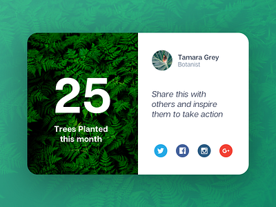 Social Share share social stats tree