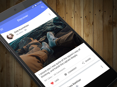Social News Feed | Mobile App Conept beer facebook feeds filter home landing screen material design social social feeds ui ux