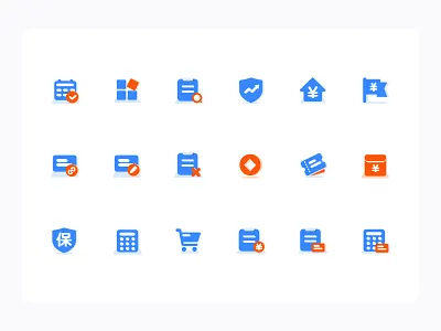 Financial icon financial，icon