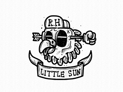 little sun bird cool draw illustration