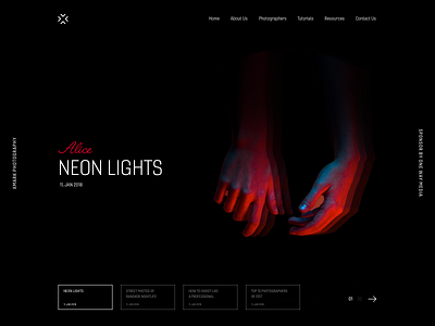 XMark Landing dark debut hello dribbble photography ui ux webdesign