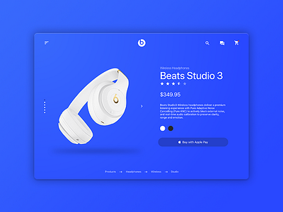 Beats Product Page Redesign beats design headphones light minimal redesign ui ux website