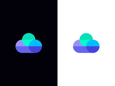 cloud / data / logo design app cloud data digital geometry logo mark mobile server symbol tech technology