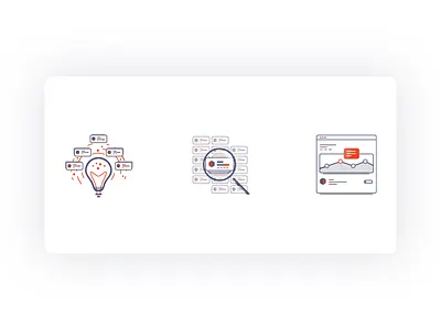 Admin panel icons icon idea light bulb line process results search stats vector