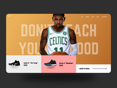 Kyrie Basketball Shoes Microsite grid ho chi minh city landing page minimal saigon vietnam web design