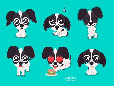 Stickers Alba dog icon sticker