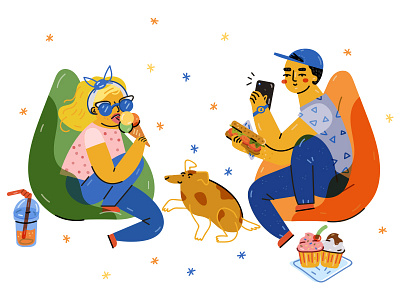 Can't Wait till Summer editorial festival food illustration summer