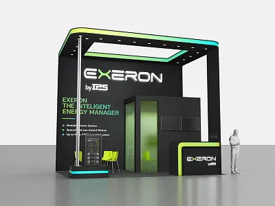 Exhibition Stand 3d 3dsmax exhibition model neon stand