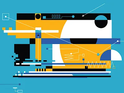 "Like me, I'm sad" flatdesign geometric illustration polsola vector