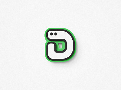 Dendrobaena logotype d green identity logotype worm